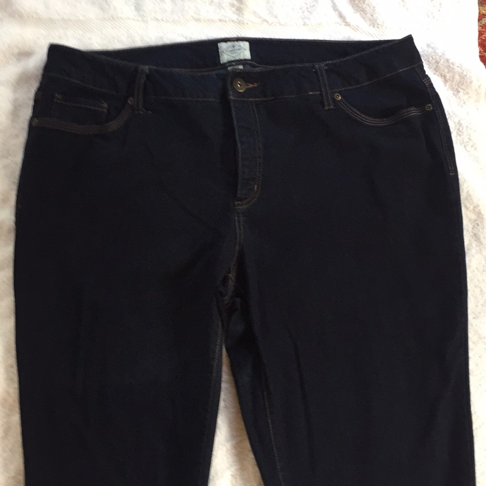 St Johns Bay Denim Capris Sz 20W